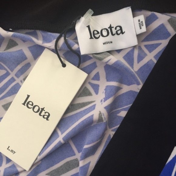 NWT Leota V-Cut 3/4 Sleeves Dress M - Picture 6 of 7